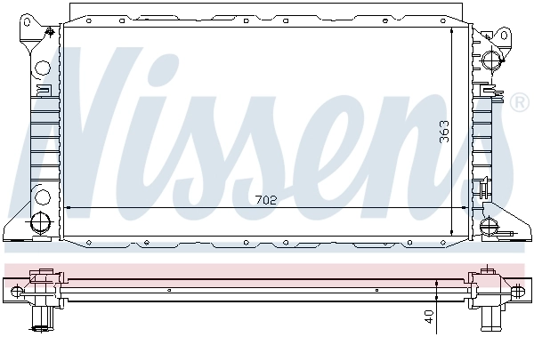NISSENS 62048 Radiator, engine cooling