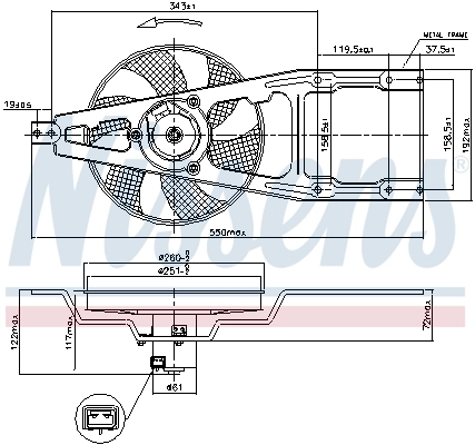 Fan, engine cooling 85139