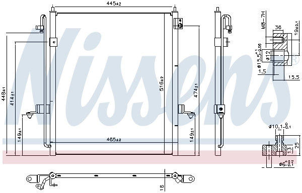 NISSENS 940610 Condenser, air conditioning