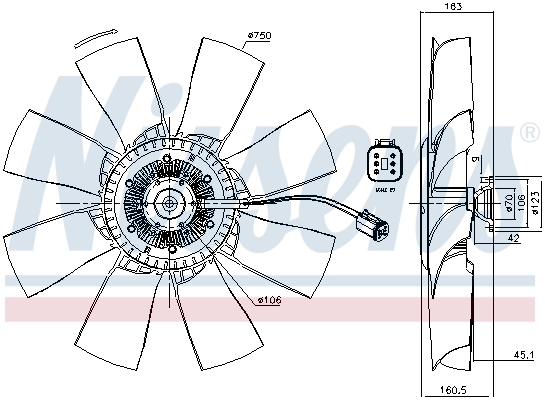 Clutch, radiator fan 86115