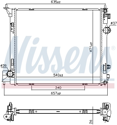 NISSENS 68786 Radiator, engine cooling