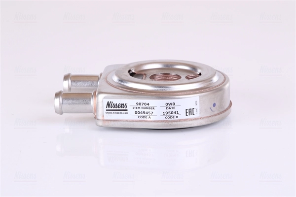NISSENS 90704 Oil Cooler, engine oil