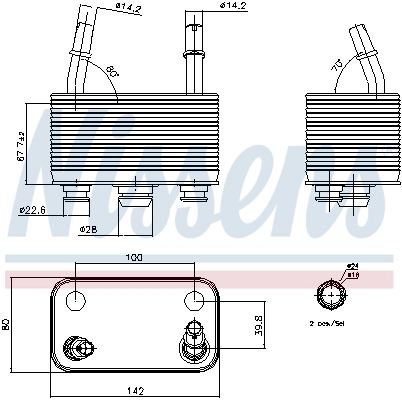Oil Cooler, automatic transmission ** FIRST FIT ** 90678