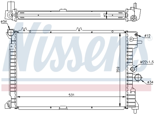 NISSENS 63289A Radiator, engine cooling