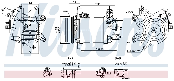Compressor, air conditioning ** FIRST FIT ** 890913