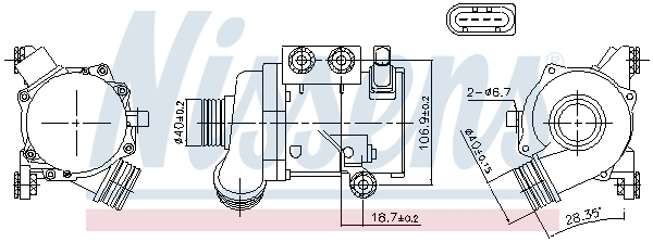 Water Pump, engine cooling 831076