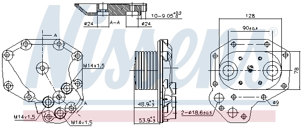 Oil Cooler, engine oil ** FIRST FIT ** 91140