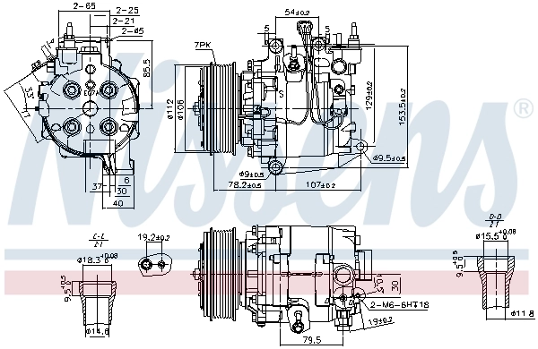 Compressor, air conditioning ** FIRST FIT ** 890167