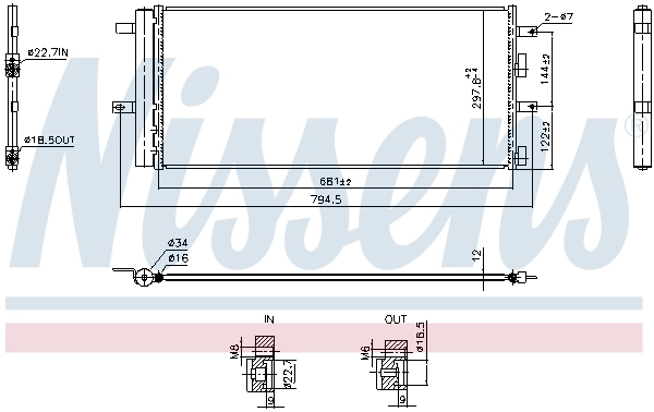 Condenser, air conditioning ** FIRST FIT ** 940899