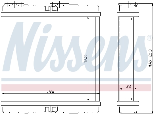 NISSENS 73379 Heat Exchanger, interior heating