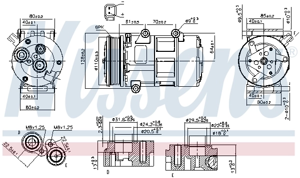 Compressor, air conditioning ** FIRST FIT ** 89326