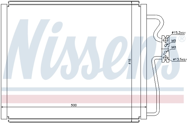 NISSENS 94528 Condenser, air conditioning