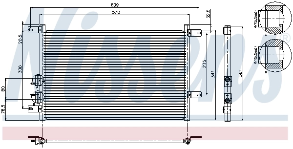 Condenser, air conditioning ** FIRST FIT ** 94526