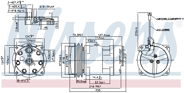 Compressor, air conditioning ** FIRST FIT ** 89611
