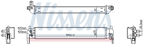 NISSENS 606395 Radiator, engine cooling
