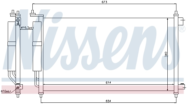 Condenser, air conditioning ** FIRST FIT ** 94621