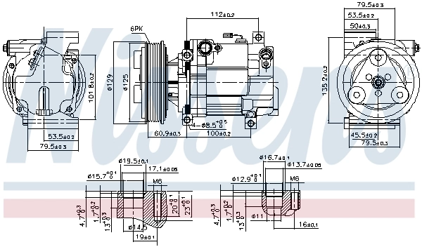 Compressor, air conditioning ** FIRST FIT ** 89549