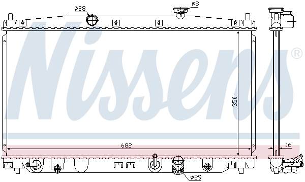 Radiator, engine cooling 68149