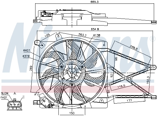 Fan, engine cooling 85179