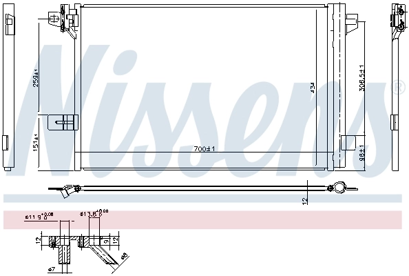 Condenser, air conditioning ** FIRST FIT ** 940732