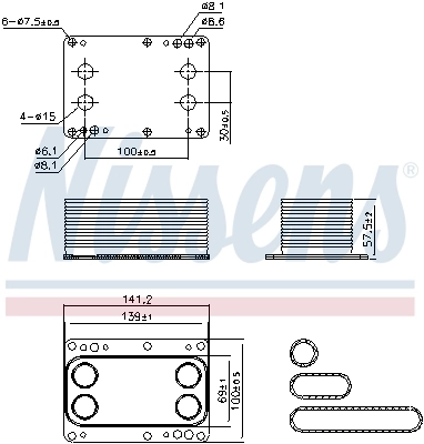 Oil Cooler, engine oil ** FIRST FIT ** 90921