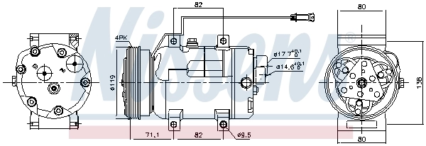 Compressor, air conditioning ** FIRST FIT ** 89029