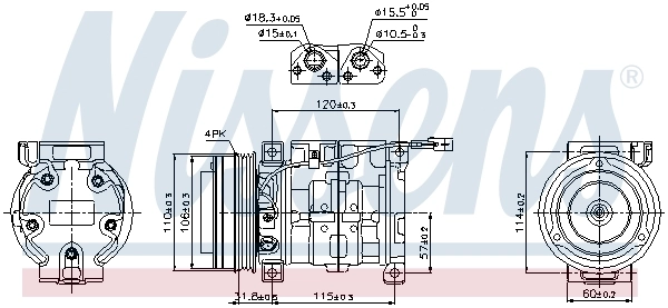 Compressor, air conditioning ** FIRST FIT ** 89099