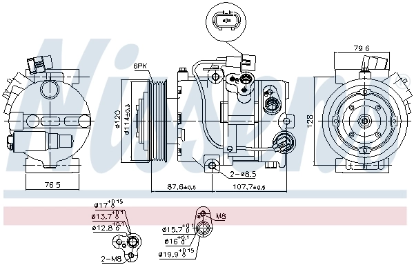 Compressor, air conditioning ** FIRST FIT ** 890563