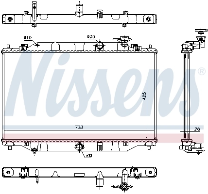 Radiateur, refroidissement du moteur 68532