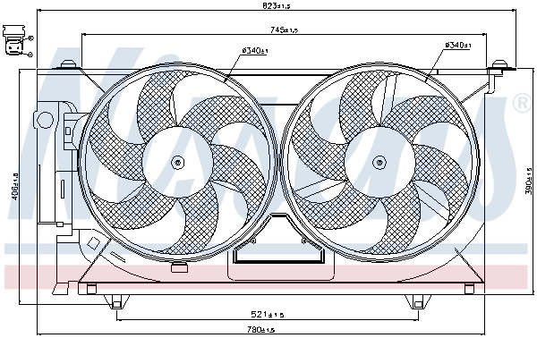 Fan, engine cooling 85074