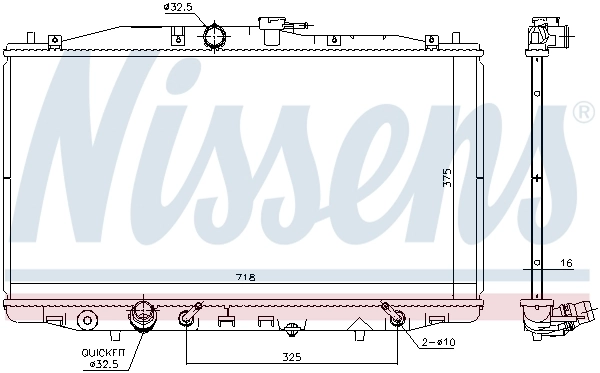 NISSENS 68152 Radiator, engine cooling