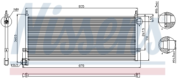Condenser, air conditioning ** FIRST FIT ** 94903
