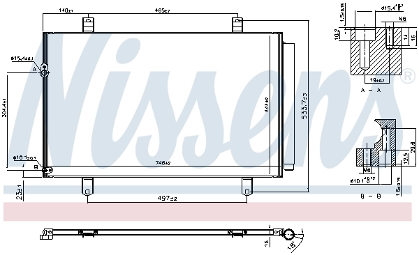 NISSENS 940649 Condenser, air conditioning