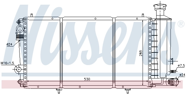 NISSENS 61353 Radiator, engine cooling
