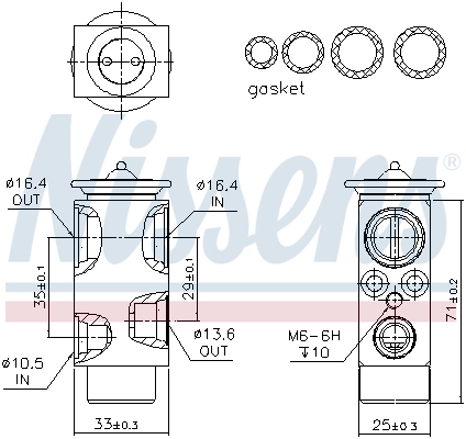 Expansion Valve, air conditioning ** FIRST FIT ** 999326