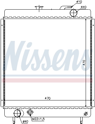 NISSENS 63562 Radiator, engine cooling