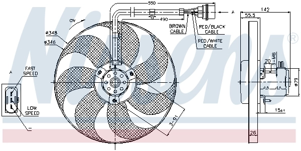 Fan, engine cooling 85683