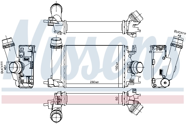 NISSENS 961359 Charge Air Cooler