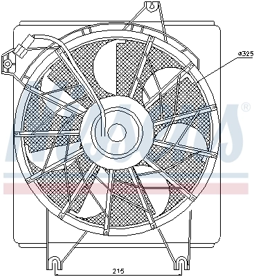 NISSENS 85622 Fan, engine cooling