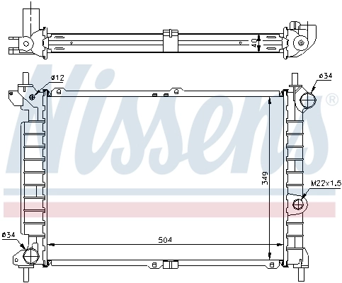 NISSENS 63291A Radiator, engine cooling