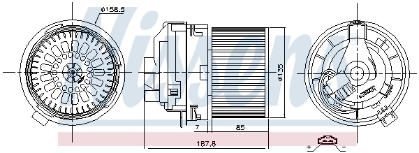 Interior Blower 87508