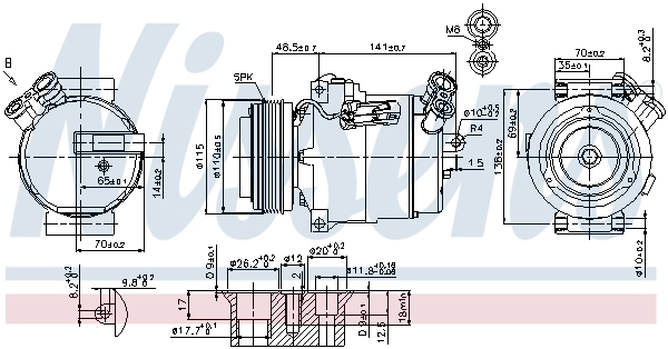 Compressor, air conditioning ** FIRST FIT ** 89592