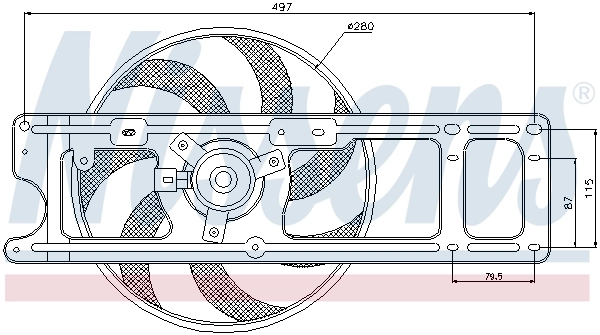 Fan, engine cooling 85254