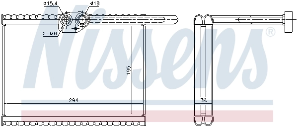 NISSENS 92324 Evaporator, air conditioning