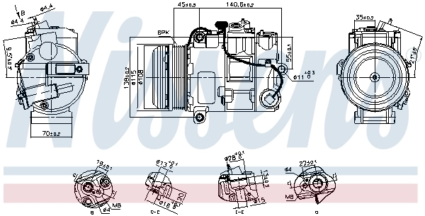 Compressor, air conditioning ** FIRST FIT ** 891031