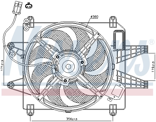 Fan, engine cooling 85167