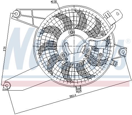 NISSENS 85370 Fan, engine cooling