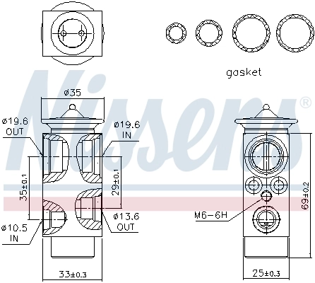 Expansion Valve, air conditioning ** FIRST FIT ** 999321