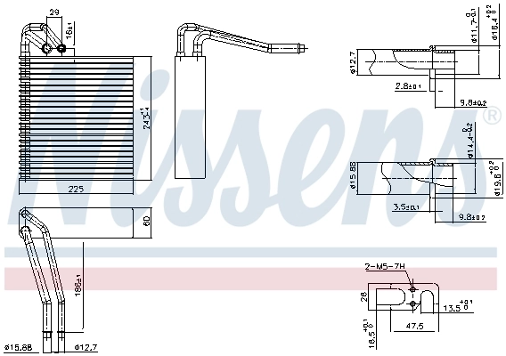 Evaporator, air conditioning 92331