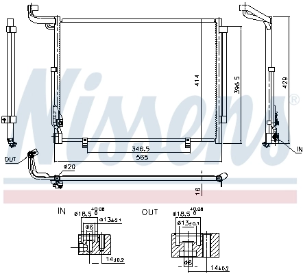 Condenser, air conditioning ** FIRST FIT ** 941092